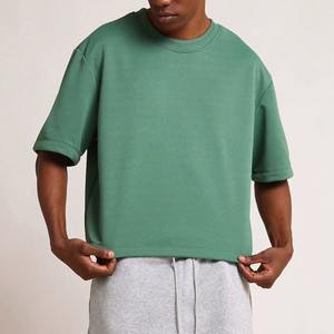 Buena calidad nuevo 100% algodón 240sm Calidad de lujo Oversized Boxy Fit Drop Shoulder Diseño personalizado boxy fit Camiseta para hombres - Product Image 5