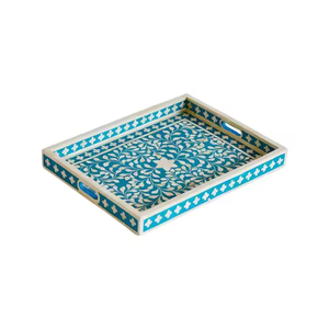 Magnifique plateau de service rond en os incrusté fait à la main, moderne, pour mariage, fête, décoration de la maison et idée cadeau, provenant d'un fournisseur indien - Product Image 5