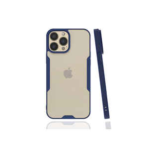 Étui de protection en silicone premium TCMK Parfe Series pour iPhone 13 Pro Max, bleu marine, antichoc, anti-traces de doigts - Product Image 1