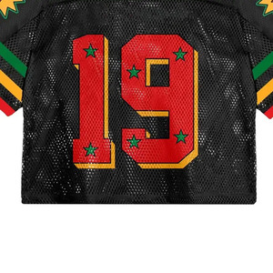 Breathable 100% Cotton Fashion Football Jersey Men's Loose Fit <b>Printed</b> <b>Mesh</b> T-Shirt Sublimation Method Comfort Fit - Product Image 5