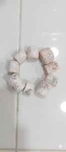 Perles de corail fossile rose naturelles, forme de tambour rond avec trou au centre, à essayer en quelques secondes, 20% de réduction et cadeau du Nouvel An - Product Image 6