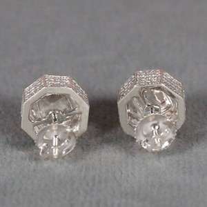 Pendientes de oro de 14 quilates con diamantes para mujer con claridad VVS en diamante cultivado en laboratorio para mujer - Product Image 4