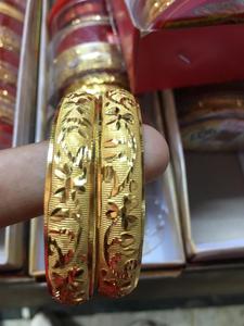 INDIAN MANUFACTURER BANGLES LIGHT WEIGHT Bracelet Handmade <b>Earrings</b> <b>3mm</b> Micro Gold Filled for African Women Regular WEAR - Product Image 2