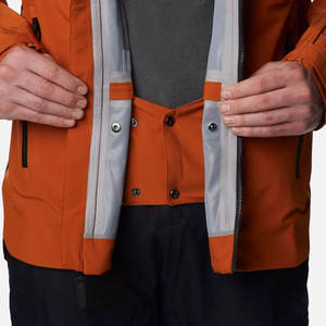 Chaqueta de Esquí con Capucha para Hombre, Estilo Urbano, Contraste de Color, Impermeable, Transpirable, Cálida, con Cuello Alto y Múltiples Bolsillos, en Oferta - Product Image 6