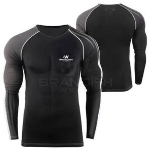 Toda la tasa de venta Buen material Hombres Fitness Rash Guard 2025 Cómodo Hombres Rash Guard para la venta - Product Image 3