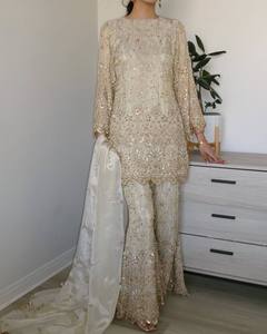 Designer Floral Pattern <b>Kurta</b> Set in Faux Georgette Heavy Embroidery Work Dupatta for <b>Indian</b> Pakistani-Casual Woven Clothing - Product Image 1