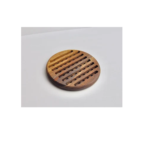 Posavasos decorativos de madera Estilo madera cuadrado ShapeTea Coaters para té de noche en casa para forma cuadrada al mejor precio - Product Image 3
