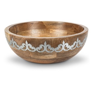 New Trends Food Serving Wooden Bowl Used for Kitchenware <b>Tabletop</b> Dinner Serving Bowl With High Quality Wedding Decoration - Product Image 3