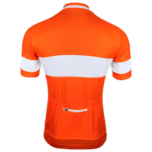 Maillot de cyclisme pour homme en vente chaude, 100% polyester, respirant, motif uni, séchage rapide, manches courtes, 4 saisons, service OEM - Product Image 3