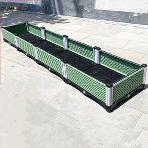 Pot <span class=keywords><strong>de</strong></span> fleurs décoratif d'extérieur <span class=keywords><strong>lit</strong></span> <span class=keywords><strong>de</strong></span> <span class=keywords><strong>jardin</strong></span> surélevé boîte <span class=keywords><strong>de</strong></span> jardinière verte, <span class=keywords><strong>lit</strong></span> <span class=keywords><strong>de</strong></span> <span class=keywords><strong>jardin</strong></span> surélevé ovale 8x2x2ft, Maseteros Para Plantas - Product Image 6
