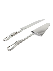 Ensemble de service à gâteau et couteau à poignée en métal feuille Ensemble de service à gâteau de mariage pour restaurants fête hôtel à bas prix - Product Image 4