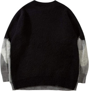 Pull en mohair décontracté pour homme élégant Pull à manches longues Chaud Doux Confortable Tricots Automne Hiver Tenue de mode - Product Image 4