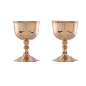 Solid Brass <b>Goblet</b> Set | Royal Handmade Decorative Cup | Elegant Vintage Style Chalice for Home Table Decor & Gifting Use - Product Image 1