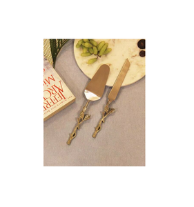 El más exigente mango de latón cuchillo para pasteles cortador de pasteles calidad duradera Servidor de pasteles de la mejor calidad a un precio razonable - Product Image 3