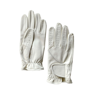 Gants d'équitation et de golf Cabretta de haute qualité en maille respirante et durable avec logo de votre marque - Product Image 1