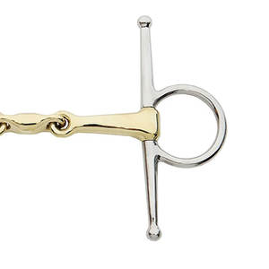 Boquilla de cobre con doble articulación para mejilla completa de 145mm | Tachuela de equitación de entrenamiento ecuestre de acero inoxidable - Product Image 5