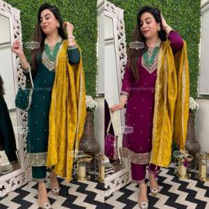 Elegante Kurti largo con estampado de bloques con mangas acampanadas Ropa tradicional de inspiración Bohemia para mujeres Disponible a precio mayorista - Product Image 6