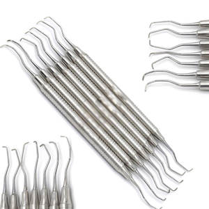 Juegos de curetas manuales de acero inoxidable Hu-Friedy, superventas, recién llegados, instrumentos quirúrgicos dentales a la venta por tiempo limitado - Product Image 1