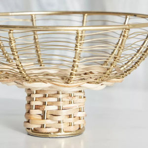 ชามอาหารเหล็กชุบทองพร้อมปอกระเจาดีไซน์เหมาะสำหรับงานแต่งงานรีสอร์ทและร้านอาหารบ้านตกแต่งบนโต๊ะ - Product Image 5