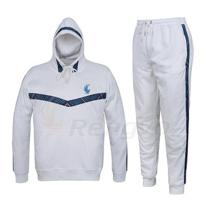 Ensemble de survêtements respirants deux pièces grande taille pour hommes, sweat à capuche et pantalon de survêtement de marque privée pour la saison d'automne - Product Image 1