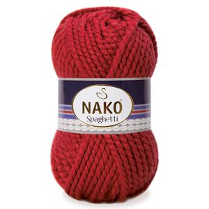 Filato per maglieria a mano 1175 colore rosso scuro misto Spaghetti lana-1 pezzo