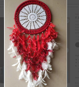 Atrapasueños de plumas para colgar en la pared del bebé, regalo tradicional hecho a mano, la cama, atrapasueños personalizado para Hangi de pared - Product Image 1