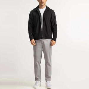 Sudadera con cremallera para hombre de color sólido y patrón 100% algodón bordado Technics hecho a medida para la temporada de invierno - Product Image 5