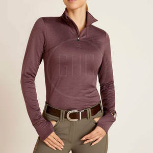 Camisas de Montar de Algodón/Poliéster de Alta Calidad, Color Personalizado, Manga Larga, Secado Rápido, Transpirables, Cómodas, OEM Personalizado - Product Image 1