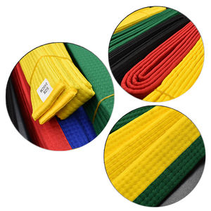Cinturón de artes marciales colorido personalizado, doble envoltura, Taekwondo, kárate, Judo, venta al por mayor - Product Image 6