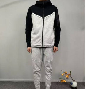 Ensemble de survêtement sportif pour homme, vente en gros OEM, hiver, logo personnalisé, réversible - Product Image 5