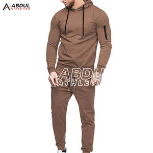 Trajes de chándal de gimnasio de entrenamiento de alta calidad Pantalones personalizados Conjunto de dos piezas Jogging Gym Chándal Diseños para hombres - Product Image 1
