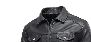 Chaquetas de cuero genuino de alta calidad: una moda clásica básica Durabilidad Atemporal Elegancia elegante Moda Mate Brillante - Product Image 2