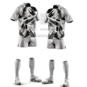 ชุดกีฬารักบี้แบบกำหนดเอง เสื้อเจอร์ซีย์พิมพ์ลายดิจิทัล กางเกงขาสั้น น้ำหนักเบา ระบายเหงื่อได้ดี กันลม ป้องกันแบคทีเรีย ชุดกีฬาสำหรับ - Product Image 6