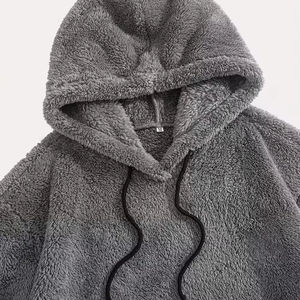 Ensemble sweat à capuche et short en laine Sherpa de haute qualité pour hommes tenue deux pièces élégante parfaite pour l'ensemble sweat à capuche et short pour hommes - Product Image 3