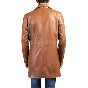 Manteau en cuir d'hiver de qualité supérieure Une pièce Concevez votre propre manteau en cuir à manches longues - Product Image 4