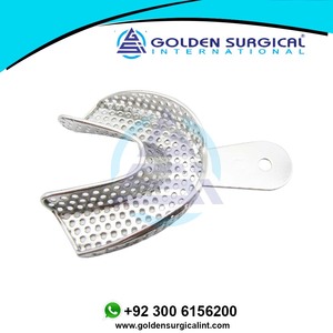 ถาดสเตนเลสพิมพ์ลายสำหรับทันตกรรม2ชิ้นกล่องมี3ขนาดตัวเลือก MOQ ต่ำ - Product Image 4