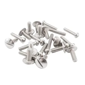 Nch Carbon Steel Slotted Drive Oval Head Screw Machine Thread Bolt DIN964 Stain Steel M10 Zinc Plated Class4.8
