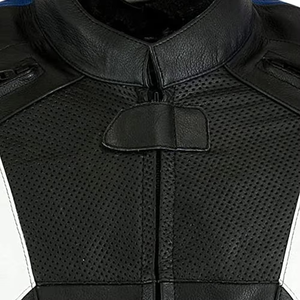 Veste de moto en cuir confortable de haute qualité pour hommes, imperméable et coupe-vent, grande taille - Product Image 5