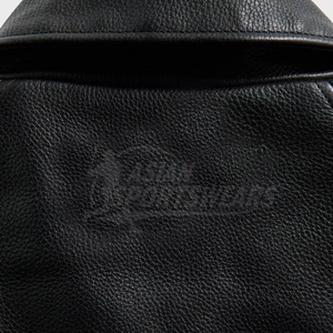 Luxury Brand Quality Leather Varsity Jackets <b>Genuine</b> Leather Sleeve High End Streetwear Outfit - Product Image 3