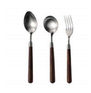 Cubiertos elegantes de alta calidad con mango de nogal de grado superior, juego de cubiertos de acero inoxidable, fiestas de bodas, incluye cuchillo, Material ecológico - Product Image 1