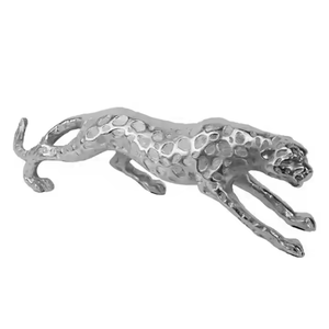 Modern Trendy Silver Aluminum Deer Sculpture New Design Tableware for Bedroom Showpiece <b>Decoration</b> - Product Image 3