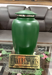 โกศเพลิงศพอลูมิเนียมสําหรับผู้ใหญ่สีน้ําเงินกรมท่าสําหรับเถ้ามนุษย์พร้อมถุงกํามะหยี่ฟรีราคาส่ง - Product Image 4