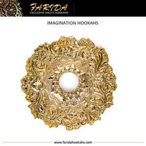 Calidad superior Venta caliente Diseño de hojas florales único Hecho a mano Latón sólido Lujo Edición limitada Imaginación Hookahs - Product Image 2