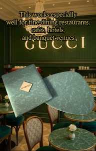 menu folder for restaurant <b>bar</b> with embroidery on pu leather material elegant designs - Product Image 3