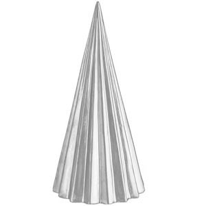 Árbol de Navidad Antiguo Plateado con Base de Madera para Decoración Navideña en el Hogar - Product Image 4