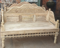 Chaise de décoration de meubles de maison de banc de jardin en bois durable de style traditionnel pour l'usage extérieur de parc disponible au prix promotionnel