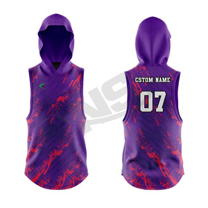 Uniformes de Fútbol Americano 7v7 de Alta Calidad OEM, Transpirables, 100% Poliéster, Personalizados, sin Mangas, con Impresión por Transferencia de Calor y Compresión - Product Image 3
