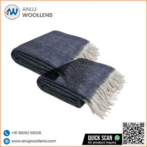 Manta de espiga de color azul marino de nuevo diseño de calidad superior del fabricante indio - Product Image 4