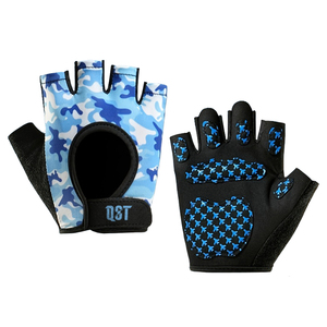 Guantes de Entrenamiento Personalizados con Logotipo, Medios Dedos, para Hombre y Mujer, con Palma Acolchada, Antideslizantes, de Poliéster, para Gimnasio, Levantamiento de Pesas - Product Image 1