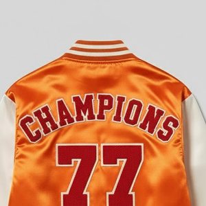 Factory Manufacturing <b>Lightweight</b> And Comfortable <b>Men</b> Satin <b>Jacket</b> Custom Chenille Embroidered Man Varsity Satin <b>Jacket</b> - Product Image 6